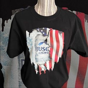 Busch Light Flag graphic Tee